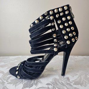 Spiked Black Stilettos